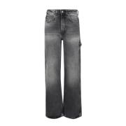 Winona Wide Jeans Haikure , Black , Dames