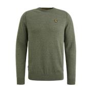 Katoen R-neck Pullover PME Legend , Green , Heren