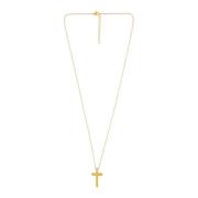 Elegant Cross Necklace Dansk Copenhagen , Yellow , Dames