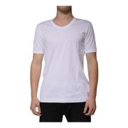 Witte Katoenen T-shirt met korte mouwen Dolce & Gabbana , White , Here...