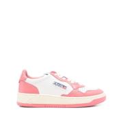 Witte Veterschoenen met Geperforeerde Neus Autry , Pink , Dames