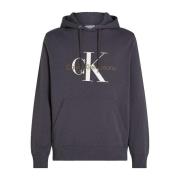 Blauwe hoodie Calvin Klein , Blue , Heren