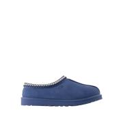 Blauwe Leren Shearling Muiltjes UGG , Blue , Heren