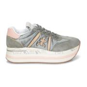 Militair Groen/Roze Sneakers Premiata , Green , Dames