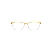 Stijlvolle Bril met Acetaat Frame Lindberg , Yellow , Unisex