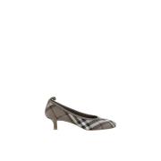 Asymmetrische Check Pumps met Kitten Heel Burberry , Multicolor , Dame...