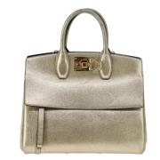 Pre-owned Leather handbags Salvatore Ferragamo Pre-owned , Yellow , Da...