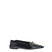 Leren Ballerina Schoen Saint Laurent , Black , Dames