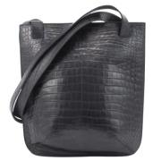 Pre-owned Leather shoulder-bags Salvatore Ferragamo Pre-owned , Black ...