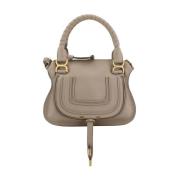 Leren Tassel Handtas met Verstelbare Band Chloé , Beige , Dames