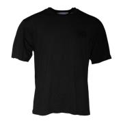 Zwarte Katoenen Crew Neck T-shirt Dolce & Gabbana , Black , Heren