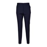 Straight Leg Pleated Pants Ami Paris , Blue , Dames