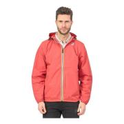 Rode Lichtgewicht Hoodiejas Levrai Claude K-Way , Red , Heren