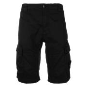 Zwarte Shorts voor Heren C.p. Company , Black , Heren