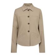 Getailleerde jas met gestructureerde lijnen MOS Mosh , Beige , Dames