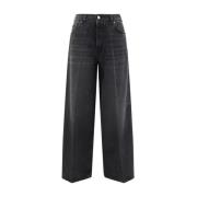 Moderne Wide Leg Jeans Haikure , Black , Dames