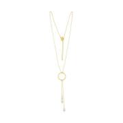 Glow Pearl Necklace Dansk Copenhagen , Yellow , Dames