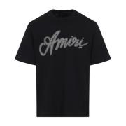 Zwarte T-shirt voor mannen Amiri , Black , Heren