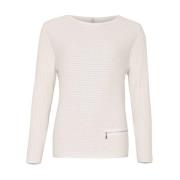 Jumper met ritseffect Skovhuus , White , Dames