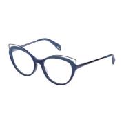 Blauwe Cat Eye Bril Police , Blue , Dames