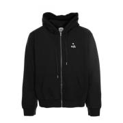 Hart Logo Hoodie Rits Jas Arte Antwerp , Black , Heren