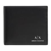 Logo Plain Portemonnee met Kaartsleuven Armani Exchange , Black , Here...