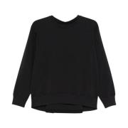 Katoenen Sweatshirt Top MM6 Maison Margiela , Black , Dames