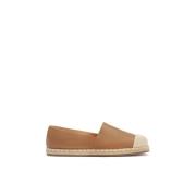 Comfortabele espadrilles van soepel leer Kazar , Brown , Dames