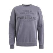 Crewneck Terry Sweatshirt PME Legend , Purple , Heren