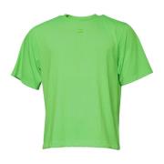 Groene Logo Polyester Crew Neck T-shirt Dolce & Gabbana , Green , Here...