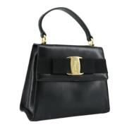 Pre-owned Leather handbags Salvatore Ferragamo Pre-owned , Black , Dam...