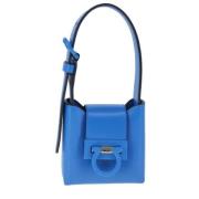 Pre-owned Leather handbags Salvatore Ferragamo Pre-owned , Blue , Dame...