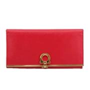 Pre-owned Leather wallets Salvatore Ferragamo Pre-owned , Red , Dames