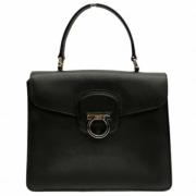 Pre-owned Leather handbags Salvatore Ferragamo Pre-owned , Black , Dam...