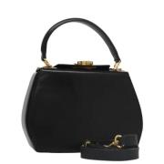 Pre-owned Leather handbags Salvatore Ferragamo Pre-owned , Black , Dam...