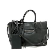 Pre-owned Leather balenciaga-bags Balenciaga Vintage , Black , Dames