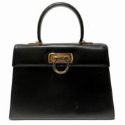 Pre-owned Leather handbags Salvatore Ferragamo Pre-owned , Black , Dam...