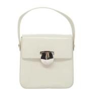 Pre-owned Fabric handbags Salvatore Ferragamo Pre-owned , White , Dame...