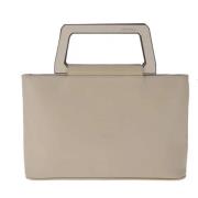 Pre-owned Leather handbags Salvatore Ferragamo Pre-owned , Beige , Dam...