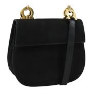 Pre-owned Suede shoulder-bags Salvatore Ferragamo Pre-owned , Black , ...