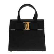 Pre-owned Leather handbags Salvatore Ferragamo Pre-owned , Black , Dam...