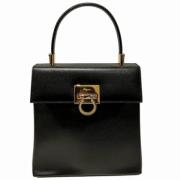 Pre-owned Leather handbags Salvatore Ferragamo Pre-owned , Black , Dam...