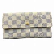 Pre-owned Canvas wallets Louis Vuitton Vintage , White , Dames