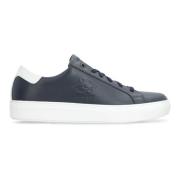 Lage leren sneakers met contrasterende hiel Paul & Shark , Blue , Here...