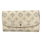 Pre-owned Leather wallets Louis Vuitton Vintage , Beige , Dames