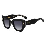 Gestreepte Bloem Zonnebril Etro , Black , Dames