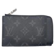 Pre-owned Canvas wallets Louis Vuitton Vintage , Black , Dames