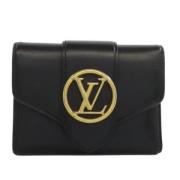 Pre-owned Leather wallets Louis Vuitton Vintage , Black , Dames