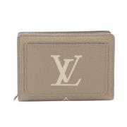 Pre-owned Leather wallets Louis Vuitton Vintage , Beige , Dames