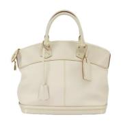 Pre-owned Leather louis-vuitton-bags Louis Vuitton Vintage , White , D...